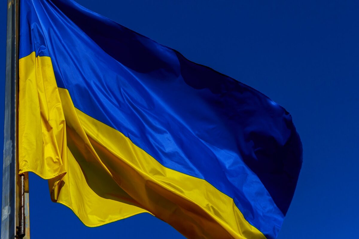 Amazing Flag of Ukraine National yellow-blue flag of Ukraine
