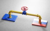 Gas transmission between Russia and EU. Valve on pipeline