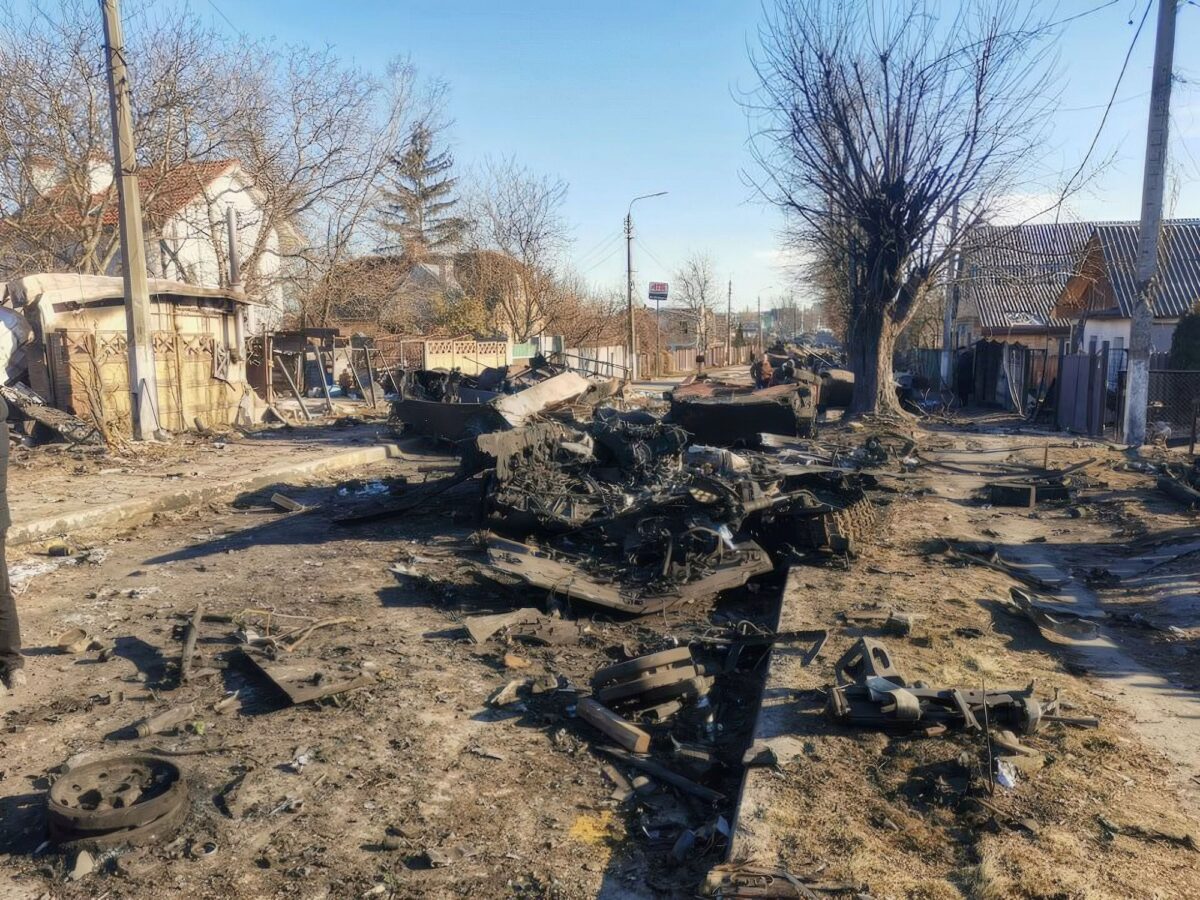 Bucha. Russo-Ukrainian War 2022.